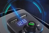 Car MP3 Bluetooth 5.0 FM Transmitter Fast USB Charger Car Kit Hands Free