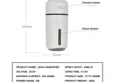 Portable Car Air Humidifier Mini Spray for Car with USB Power